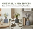 thumbnail image 7 of Unique Bargains Geometric Plastic Tall Decorative Bud Vase Grey 4.7" x 4.7" x 5.7", 7 of 7