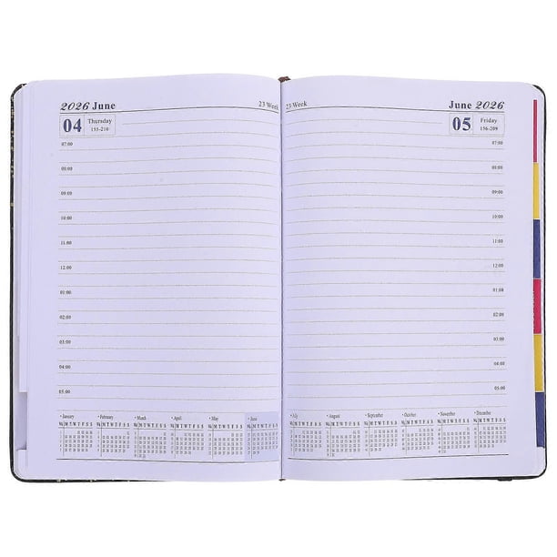 Professional Design 2026 Daily Planner With Hour Schedule For International Users 1Pack