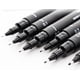 thumbnail image 3 of 6 uds gancho línea pluma 0,05 0,1 0,2 0,3 0,5 0,8mm ingeniería dibujo Oficina escritura regalo bolígrafo de gel de tinta negra, 3 of 4