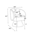 thumbnail image 6 of Furvclv Modern Swivel Accent Chair, Comfy Single Sofa Barrel Chair For Living Room, Upholstered Couch Chair With Backrest And Lumbar Pillow For Reading Room, 6 of 9