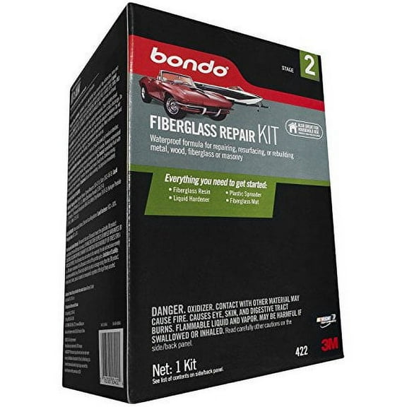 3m bondo 422 fiberglass resin repair kit