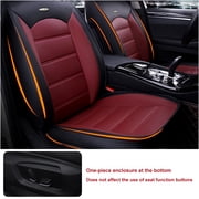 Maidao Car Seat Covers Leather for SEAT for Ateca/Cupra 2016-Present 449 Seats Water Resistant Front Rear Cushion Protector Cayenne yellow