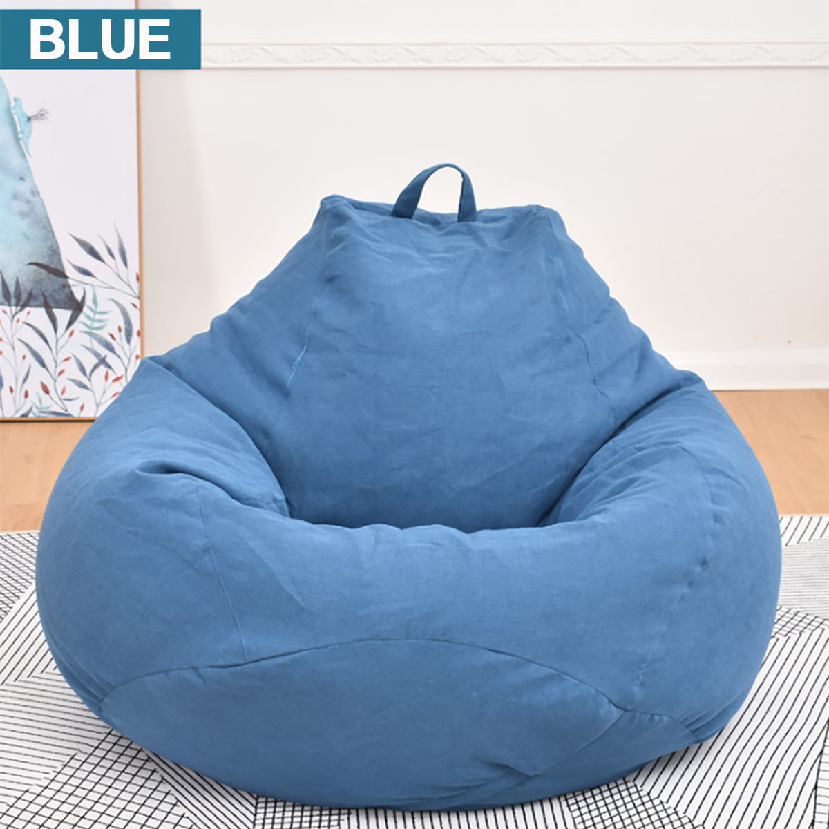 27.6'' x 31.5'' Small Bean Bag Chairs Couch Sofa Only Cover Indoor Lazy