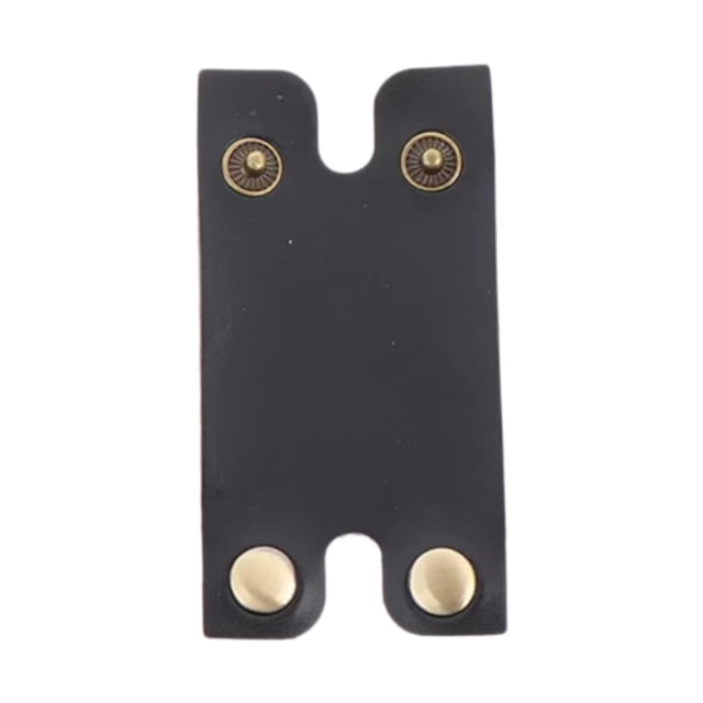 Funda para cabezal de afeitadora, antiarañazos, de piel sintética, superficie lisa, fácil de instalar, multiusos, para el hogar, dormitorio, hotel, Negro