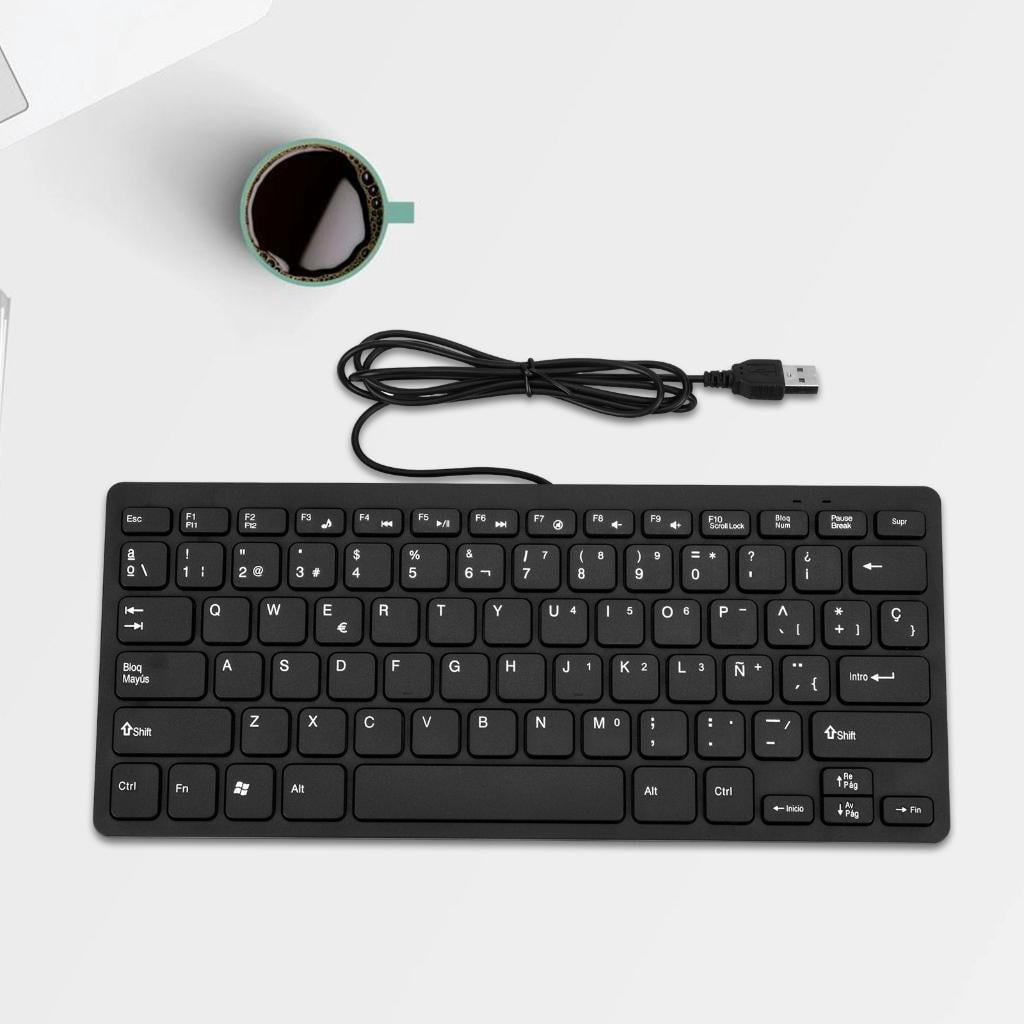 USB Cord Computer Keyboards, Spanish Keyboards, Ergonomic Mechanical Keyboards for Home