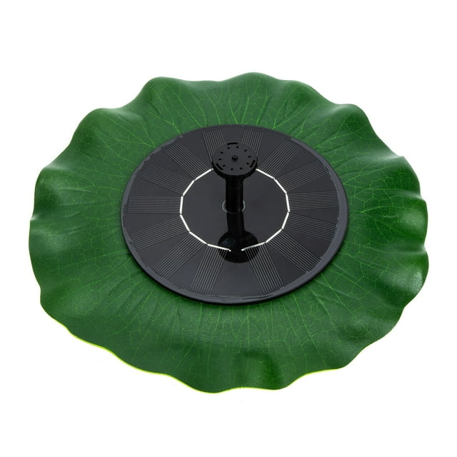 OULII Garden Decoration Solar Fountain Set Green ABS for Outdoor