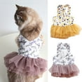thumbnail image 2 of Sweet Print Sling Skirt - Soft V Neck Shoulder Strap Cat Puppy Dress for Spring/Summer Outdoor, 2 of 8