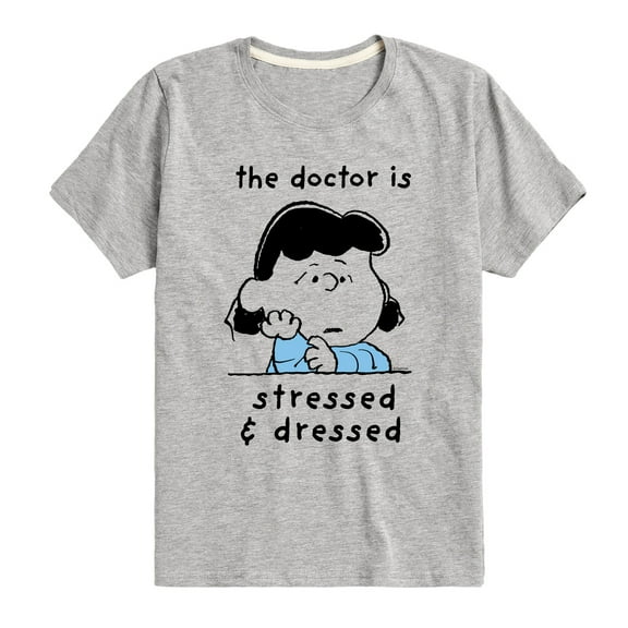 Peanuts - Stressed And Dressed - Toddler & Youth Short Sleeve Graphic T-Shirt