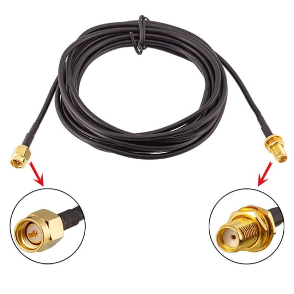1pcs Sma Male To Sma Female Pigtailed Coaxial Rf Extension Cable Rg174 3meter