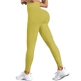 thumbnail image 4 of TGPMGRZ Leggings for Women Scrunch Lifting Gym Seamless Workout Leggings Tummy Control Yoga Pants Yellow Size M, 4 of 7