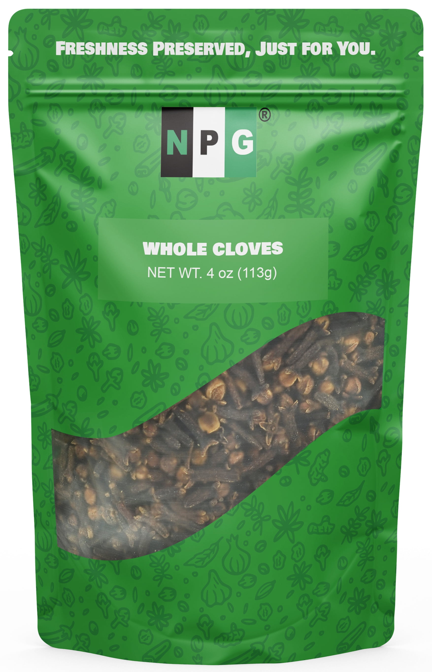NPG Premium Whole Cloves Buds 4 Ounces, Strong Aroma and Flavor Cloves for Tea, Potpourri, Baking, Pomander balls, Meats, and Pumpkin Spices, Gluten Free Non GMO