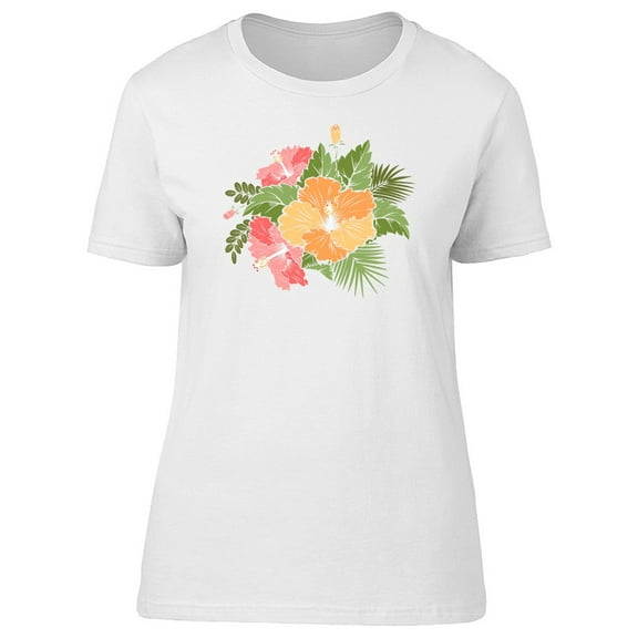 Exotic Tropical Flower Hibiscus Tee Women's -Image by Shutterstock