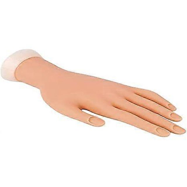 Fake Hand with Stand Ideal for Practice Nail Art Reconstruction, Variable, Media