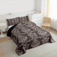 thumbnail image 3 of Manfei Boho Damask Adult Bedding Comforter Set, Retro Western Flower Print Twin Comforter Sets, Mandala Bohemian Style Reversible Bedding Set, Microfiber Bedroom Decor, 2-Piece, 3 of 8