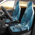 thumbnail image 2 of Yiaed Ice Blue Ocean Cute Dolphin A Print Car Seat Covers,Universal Auto Seats Protector Fits for Car,SUV Sedan,Truck,Automotive Seat Covers & Accessories(Two packs), 2 of 7
