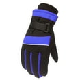 thumbnail image 2 of Dyfzdhu Winter Outdoor Kids Boys Girls Snow Skating Snowboarding Windproof Warm Ski Gloves Blue, 2 of 3