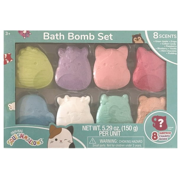 Squishmallow Bath Bomb 8Ct Set, Squish Bath Bombs 8 Scents with