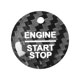 thumbnail image 1 of Pegatina de fibra de carbono para botón de arranque de motor sin llave para Ford F-150 Raptor, 1 of 3