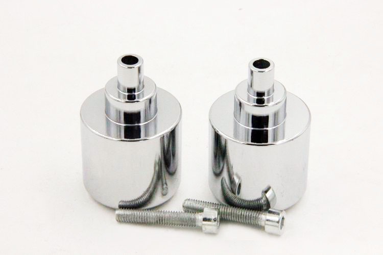 HTT-MOTOR Chromed Bar Ends For Honda Cb599 Vfr800 Cb919 900Rr 929Rr 954Rr  Vtr Rc51 Cbr1100