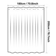 thumbnail image 4 of Ocean Shower Curtain Heavy Duty Polyester Fabric Waterproof Shower Curtain Liner 72" x 78", 4 of 9