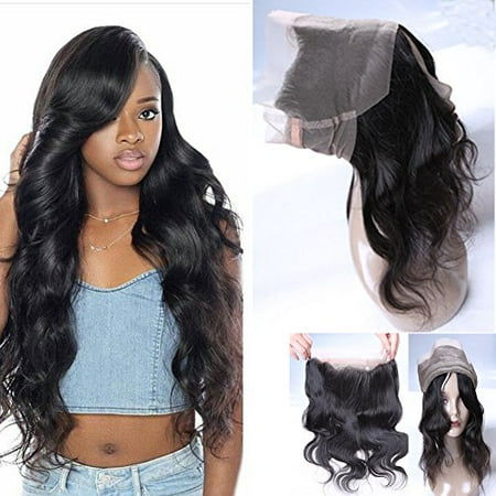 Daiweier 360 Frontal Bleached Knots Brazilian Body Wave 12 Inches