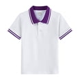 thumbnail image 5 of Teen Polo Shirts Boys Short Sleeve Boys White Button down Shirt School Shirts Kids Summer Casual Shirts Boys Size 14-15 Years Shirts, 5 of 5