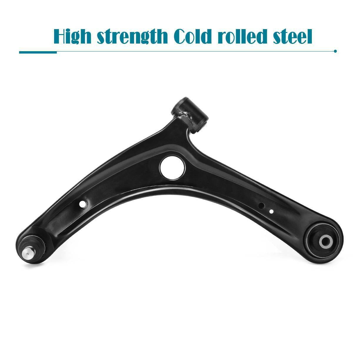 DAMAIJOY 2pcs Control Arms Assembly Lower Front Left Driver Right Passenger Side with Ball Joint Steel Polished Protected for Dodge for Caliber 07-12,for Jeep for Compass 07-17 for Patriot 07-17