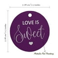 thumbnail image 6 of Inkdotpot Love Is Sweet Wedding Bottle Tag Real Silver Foil Favor Hang Tags 100 Pack, 6 of 7