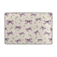 thumbnail image 2 of Area Rugs 36"x24" Indoor Non-Slip Wear Resistant Floor Mats Soft Large Carpets for Living Room Bedroom Home Decor Washable Rug Pastel Lavender Bows, 2 of 7