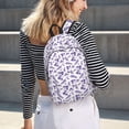 thumbnail image 5 of Wukai Lavender Flowers Durable Canvas Laptop Backpack,Adjustable Shoulder Straps,Water-Resistant,Large Capacity,Stylish Design, Fits 15-17in Laptops,Unisex for School,Office,Travel-Medium, 5 of 5