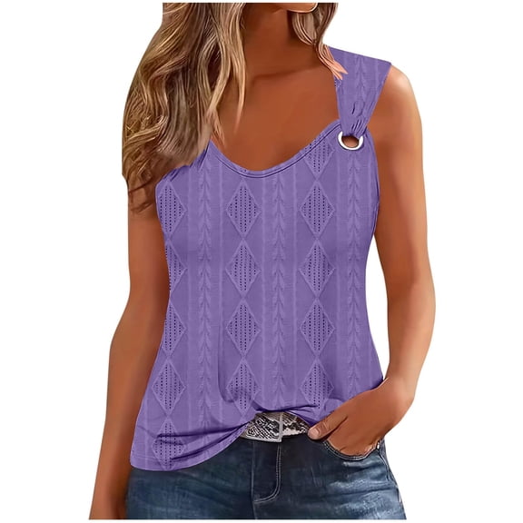Womens Tank Tops 2025 Loose Fit Casual Summer Spaghetti Strap Trendy Spring Cute Lace Sleeveless T Shirts