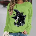 thumbnail image 2 of Jsaierl Halloween Sweatshirts for Women Plus Size Witch Graphic Pullovers Soft Going Out Round Neck Long Sleeve Shirt Tops Halloween Clothes, Sizes S-2XL, 2 of 7