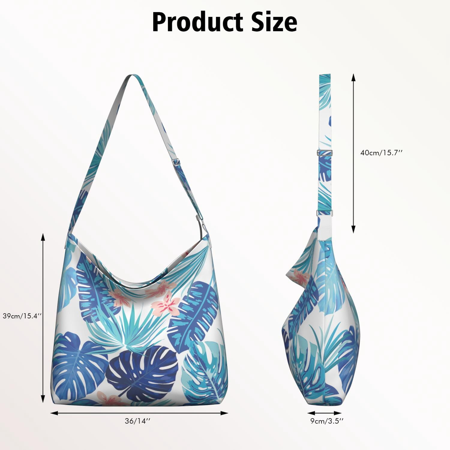 Vibrant Retro Hawaiian Floral Handbag - Stylish & Sleek Crossbody Bag with Spacious Interior for Daily Essentials