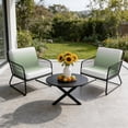 thumbnail image 6 of Outdoor Patio Cushion Covers 4 Pack Ombre Sage Green Patio Chair Cushion Covers with Ties and Zipper Gradient Color Waterproof Outdoor Seat Cushion Covers for Patio Furniture 22"x22", 6 of 9