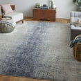 thumbnail image 5 of 8' X 10' Ivory And Blue Abstract Power Loom Area Rug, 5 of 10