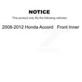 thumbnail image 2 of Transit Auto Front Rear Complete Suspension Shocks Strut and Coil Spring Mount Assemblies Kit for Car 2008-2012 Honda Accord - Left Right Side (Driver Passenger) K78M-100371, 2 of 2