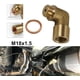 thumbnail image 4 of Extensor de sensor de oxígeno, espaciador de extensión de sensor de oxígeno en ángulo de 90° de latón M18x1.5, espaciador ajustable para Decat de latón de hidrógeno., 4 of 5