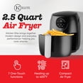thumbnail image 2 of Kitchen Elite 2.5 Qt Digital Air Fryer, Countertop Nonstick Basket Oven, Black, 2 of 7
