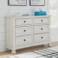 thumbnail image 2 of Ashley Furniture Robbinsdale 6-Drawer Wood Dresser in Antiqued White, 2 of 10
