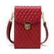 thumbnail image 1 of Bolso pequeño de Pu para mujer, minibolso bandolera pequeño, bolso para teléfono móvil con rombos a la moda, 1 of 5