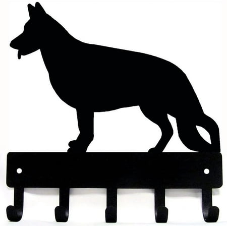 

German Shepherd #1 Dog - Key Hooks & Keychain Holder - Small 6 inch Wide - Made in USA