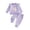 A3-Purple, variant on 12 18 24 Months 3T 4T 5T Newborn Girl Fall Winter Clothes Preemie Long Sleeve Shirt Elastic Pants 2 Piece Cute Set Infant Outfits Sizes 0-3 Months,Purple