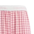 thumbnail image 4 of Afuyipoi Girls Cotton Casual Pants Size 1-13 Grid Elastic Waist Wide Leg Sports Trousers for Kids Everyday Play Home Outdoor School Pink Size 11, 4 of 5