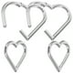 thumbnail image 4 of 4 piercings nasales con forma de corazón para mujer., 4 of 7