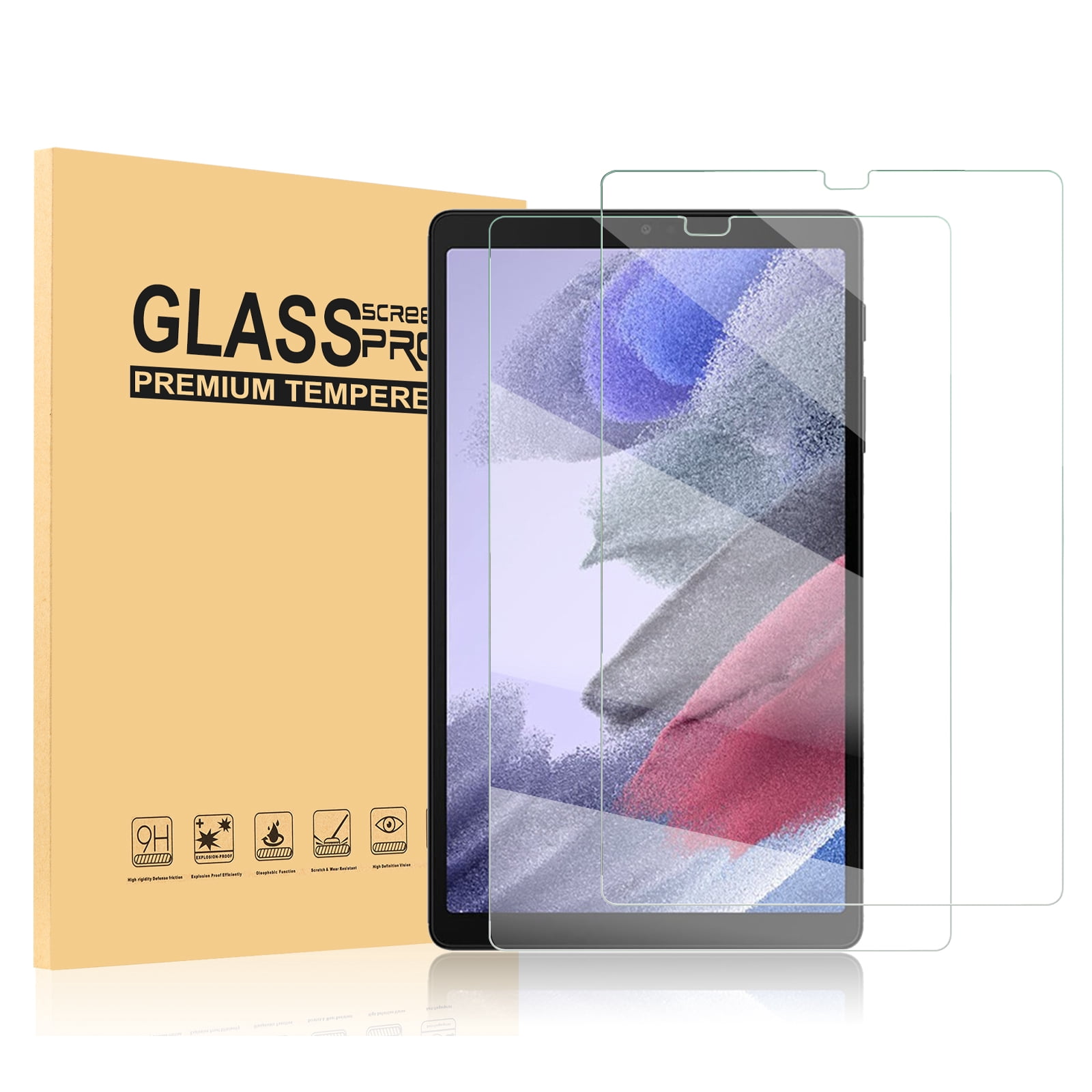 Amdohai Screen Protective Film Compatible with Samsung Galaxy Tab A7 Lite Screen Protector Tempered Glass Film Scratch Resistant Anti-Fingerprint