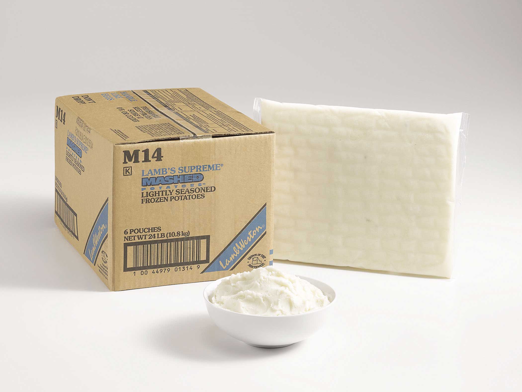 Lamb Weston Supreme Lightly Seasoned Mashed Potato, 4 Pound - 6 per case.