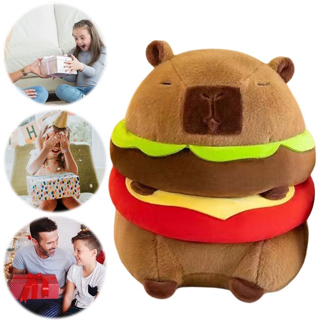 Soft Capybara Ornament Fluffy Simulación Muñecas Lindo Peluche Reutilizable para Adultos Regalo Acción Gracias