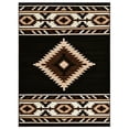 thumbnail image 4 of HR HANDCRAFT RUGS HR Southwestern Rugs for Cabin Tribal Medallion Carpet for Livingroom Black - 5' X 7', 4 of 5