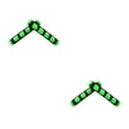 thumbnail image 4 of Guardoinrt 1 Paire Poignée de Guidon Moto Moto Manchon de Poignée Accessoires Automobile Vert 2Ensemble, 4 of 6