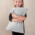thumbnail image 5 of Bare Home Pillowcase Set - Premium 1800 Collection - Double Brushed - Ultra Soft - Toddler Size, Cloud Gray, 2 Count, 5 of 7